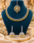 Sunshine Bloom Necklace, Tikka & Jhumka Set